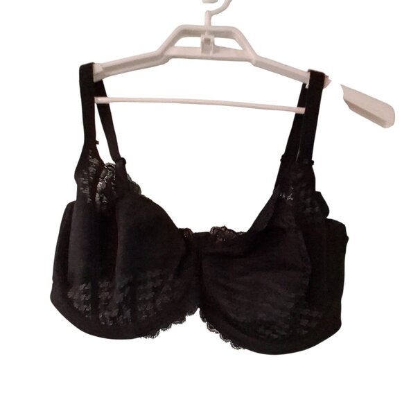 Panache nwt Envy bra 40I 40 I full cup black lace underwire - Picture 1 of 4